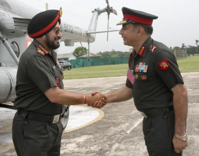 Bikram Singh visits Headquarters Eastern Command